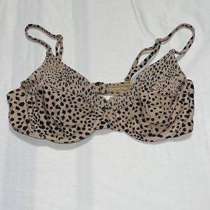 Leopard print bikini top